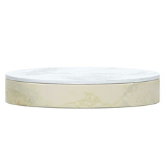 Marble round podium render for product placement