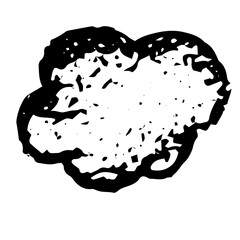 Hand draw cloud.