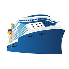 cruise ship colorful