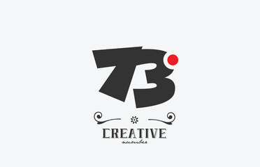 grey 73 number logo icon design with red dot. Creative template for company and business