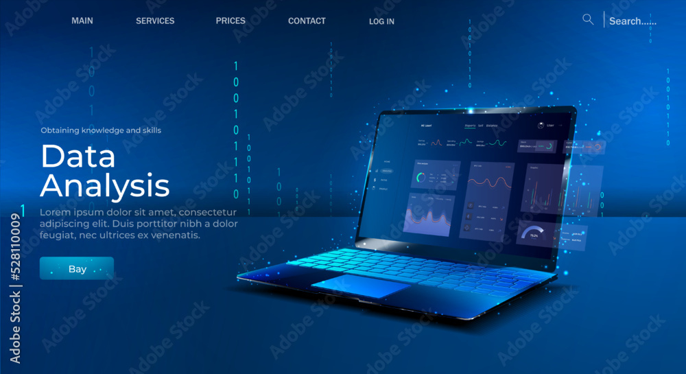 Poster data analyst consolidating financial information and reports on computer. financial data management,