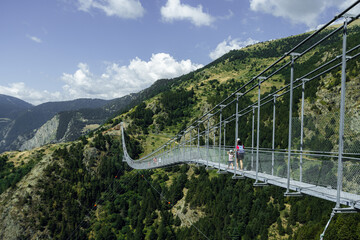 Puente tibetano de Canillo, Andorra.