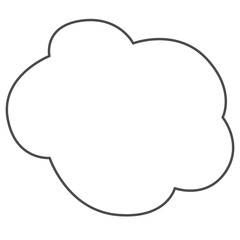 Hand draw cloud.