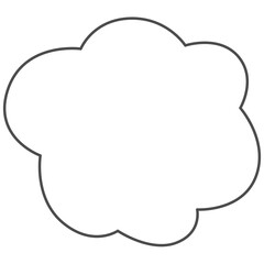 Hand draw cloud.