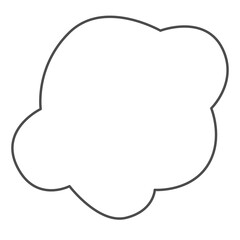 Hand draw cloud.