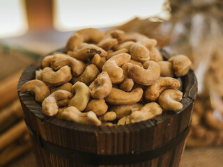  cashew nuts closeup