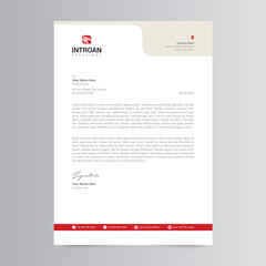 Clean and Corporate Letterhead Template