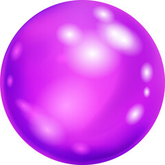 Purple sphere with glares