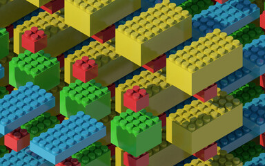background made of colorful blocks cubes graphic art design