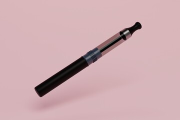 the concept of stopping smoking toxic cigarettes. electronic cigarette for vaping. 3d render