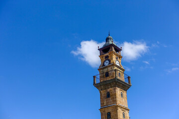 Fototapeta na wymiar Yozgat,Türkiye-18 Temmuz 2022:Historical Yozgat Clock Tower