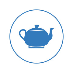 Kitchen tea container kettle icon | Circle version icon |