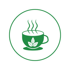 Diet fitness herbal tea icon | Circle version icon |