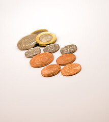 detailed close up of shining money coin