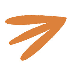 Abstract orange autumn leaf. Vector illustration on isolated background