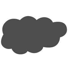 Hand draw cloud.