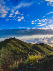 landscape with hills and sky