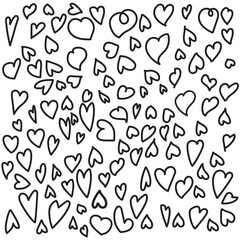 Hearts vector icon collection. Valentine's day romance symbols