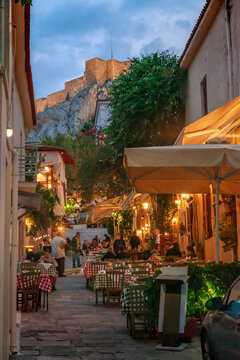 Fototapeta Street view of Athens