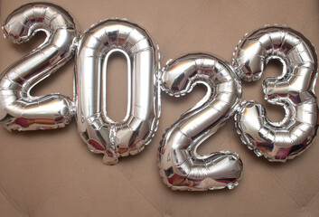 shiny sign written 2023 - new year
