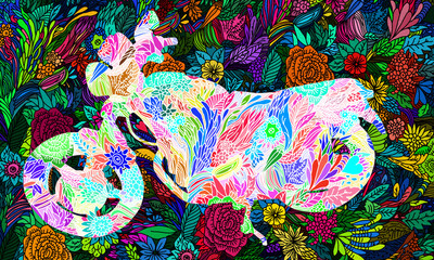 Flower & Motorcycle Series 1