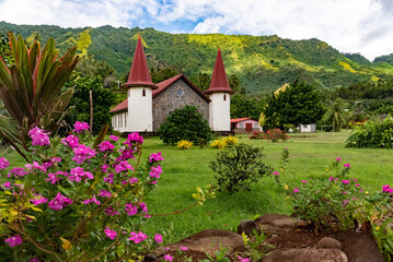 Eglise des Sacrés Coeurs, Nuku Hiva, Marquesas Islands
