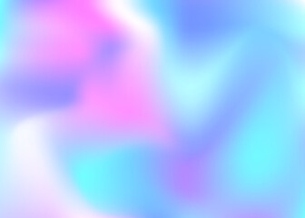 Iridescent Texture. Abstract Gradient. Neon Banner. Blur Multicolor Template. Holographic Gradient. Digital Cover. Fantasy Flyer. Blue Retro Background. Violet Iridescent Texture