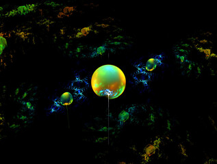 Imaginatory fractal abstract background Image