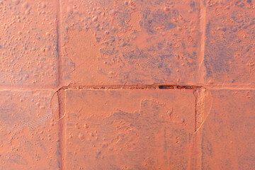 Rustic red tile background with imperfections