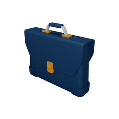 3d rendering briefcase isolated useful for business, company, economy, corporate and finance design