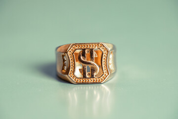 Jewely ring. Jewelry. Photo. Ring. Background. Gift. Celebration. 