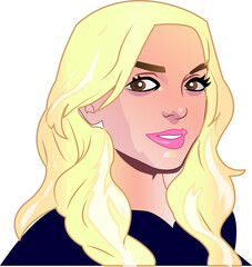 blonde, woman, blonde hair, face