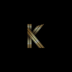 gold k logo design logo brand K logo