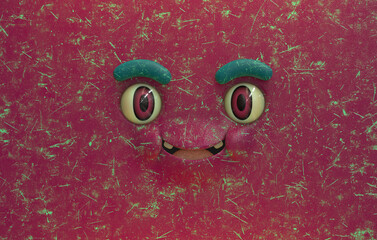 3D Faces render emote image smiling happy joy expectant