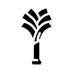 leek onion glyph icon vector. leek onion sign. isolated symbol illustration