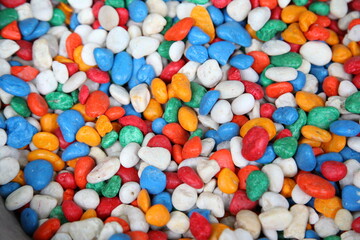 Fototapeta na wymiar Close up color stones