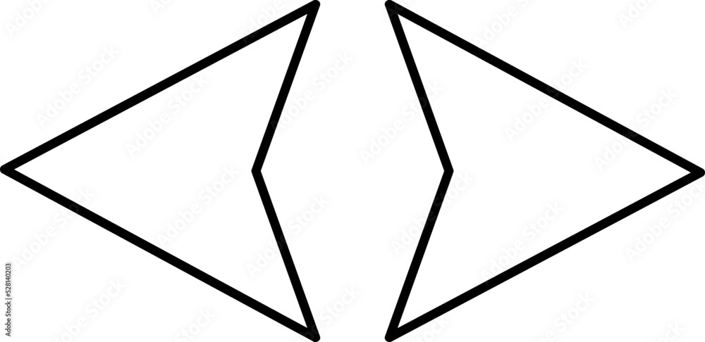 Aufkleber arrow vector icon. direction symbol icon hint on white background..eps