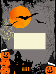 halloween background with pumpkin