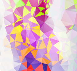 Abstract Geometric polygonal background - triangle low poly pattern - full color spectrum rainbow
