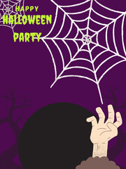 halloween background with bats