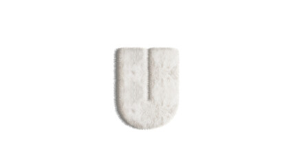 English alphabet ,design Style Fur or hair .