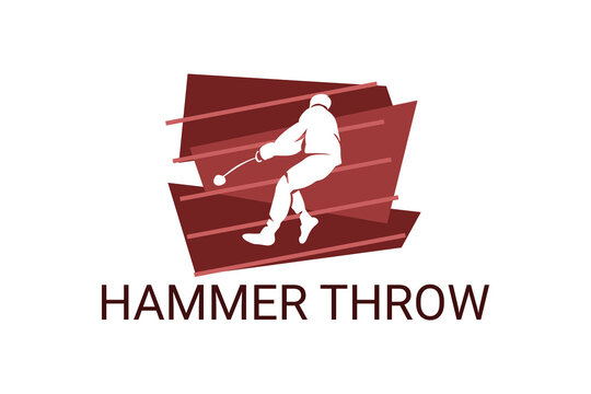 Hammer Throw Sport Vector Line Icon. Hammer Throw Stance. Sport Pictogram, Vector Illustration.