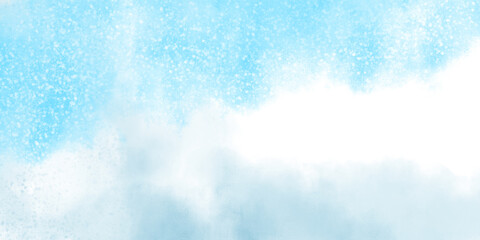 空のようなブルーとグレーの水彩背景