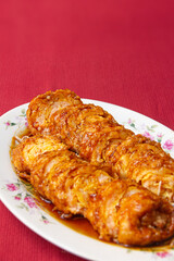 rolled up chinese style, very delicious