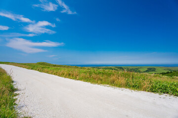 北海道 白い道