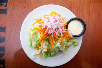 well combined vegetable salad 