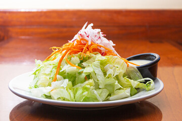 well combined vegetable salad 