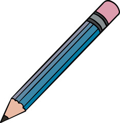 Stationery Pencil Illustration

