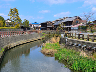 佐原の古い町並みと小野川