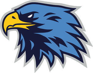 Eagle Logo Mascot Design Icon Cartoon Template